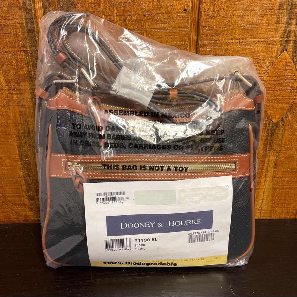 Dooney & Bourke Presley Leather Crossbody - Black - Picture 6 of 6
